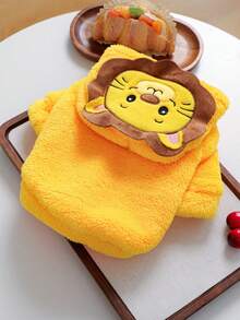1件寵物衣服 小狗幼犬適用 可愛柔軟風格 防風保暖 派對動物造型服裝 - 獅子 - 彩色 - 查看 4