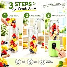 Digital Juicer Smart Home Edition, Quickly Extract Nutritious Fruit And Vegetable Juice, Can Blend Fruits, Vegetables And Cooked Food Chunks, One-Touch Operation With Auto-Stop, Great For Home Beverage Making - Multicolor - View 3