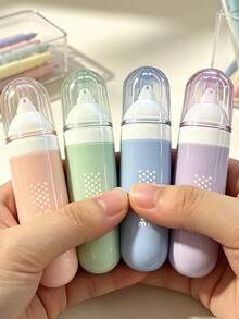 1pc/4pcs Morandi Erasable Dot Glue, Diamond Shape Adhesive Tape, High Aesthetic Stationery, For Scrapbooking, Photo Sticking And Handmade DIY - Dot Glue Tape - View 7