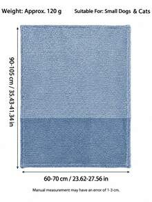 1pc Soft Texture Pet Blanket, Suitable For Dogs And Cats, Lightweight And Comfortable, Perfect For Pet Beds - 95*65cm - View 2