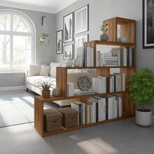 Ladder Shelves - Coffee Brown - View 3