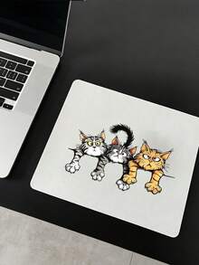 Fun Cat Pattern Mouse Pad With Cute Cat Design, Ergonomic EVA Wrist Rest, Non-Slip Memory Foam Mouse Pad, Comfortable Skin-Friendly Desktop Support Pad, Suitable For Office Computer And Laptop, Lightweight And Portable, Ideal For Campus, Office Supplies, Valentine's Day Gift, Christmas And Halloween Gift For Your Loved Ones - View 5