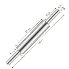 1 Stainless Steel Rolling Pin - With Handle, Round Design, Suitable For Pastries, Cookies, Pasta - Easy To Clean - Ideal Choice For Christmas And Halloween - View 12