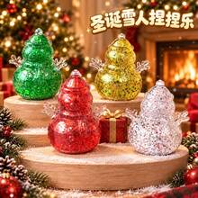 1pc New Cross-Border Christmas Snowman Squishy Slow Rebound Stress Relief Toy, Christmas Atmosphere Decoration Desktop Ornament - Multicolor - View 2
