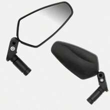 2Pcs Multi-Function Bicycle Handlebar End Mirror 360° Rotating Adjustable High Definition Rearview Mirror Universal For Road Bike Motorcycle Bicycle - Multicolor - View 2
