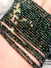 Brown Goldstone/Blue Goldstone/Green Goldstone Diamond Cut Flash Loose Cube Beads - Suitable For Jewelry, Bracelet, And Necklace Making Additions - 1strand 15inch - View 7