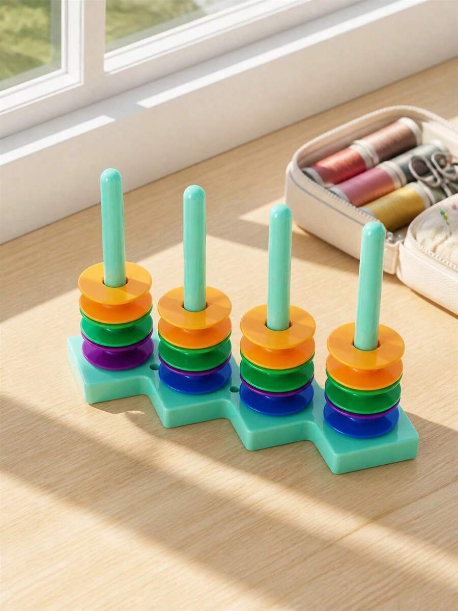 Magnetic Sewing Machine Core Holder - Plastic And Metal Core Storage Holder With Strong Magnetic Base For Orderly Access, Essential Sewing Accessories - Multicolor - View 1