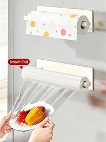 1pc Minimalist Kitchen/Bathroom Storage Rack That Can Be Used As A Tissue Holder, Napkin Holder, Or Dishcloth Holder. Home Decor, Kitchen Accessory Storage, Bathroom Storage Rack, Kitchen Storage Rack. - Multicolor - View 3