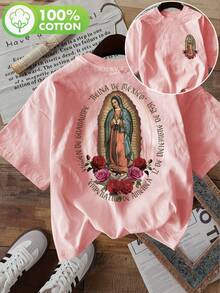 Women T-Shirts - Pink Color - View 1