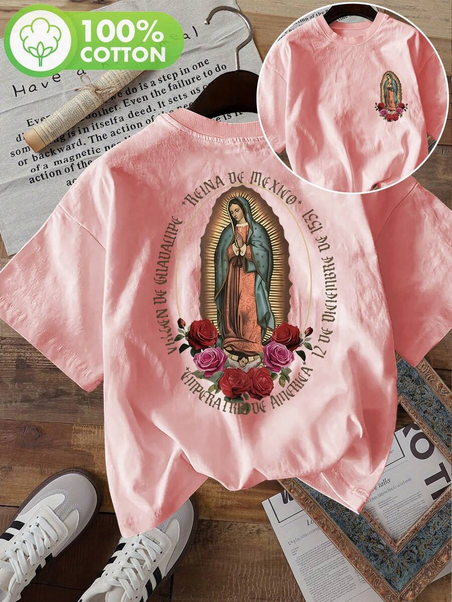 Women T-Shirts - Pink Color - View 1