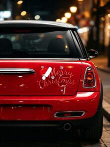 Christmas Car Window Stickers Waterproof & Sunproof Vehicle Body Decals Auto Exterior Decorations Universal Fit For Cars Trucks SUVs - A - View 6