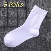 5/10Pairs Disposable Socks, No-Wash One-Time Use Men's Business Socks, Anti-Odor, Sweat-Absorbing, Mid-Calf, Minimalist - White - View 8