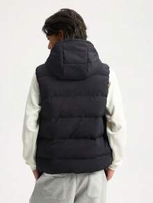 Adidas Men's HELIONIC VEST Down Vest KH3995 - Black - View 3
