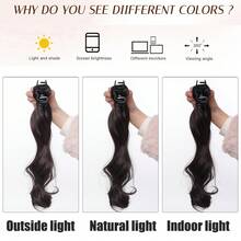 Women's Ponytail Hair Extension With Integrated Claw Clip, Korean Style Low Ponytail, Natural Voluminous Layered Curly Hair Piece - Black - View 7