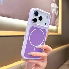 奢華亮螢光液態矽膠手機殼，適用於 iPhone 18 Pro Max 17 Air 16 15 14 13 12 17 Pro Max Plus，磁吸軟殼 - 紫色 - 查看 7