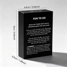 Think Fast! Quick Response Trivia Card Game, 100 Cards Interactive Tabletop Game, Great Christmas Gift, Fun Game Party Activity For Friends Group Gathering & Holiday Night - Multicolor - View 4