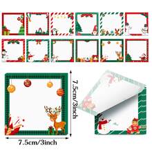 3 Packs Christmas Sticky Notes Set, 12 Designs Per Pack, 36 Pads Total, 20 Sheets Each Design, Santa Snowman Reindeer Christmas Tree & Gift Memo Notes For Journaling, Office, Desk & Holiday Stationery - one-size - View 8