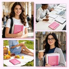 Elegant Shiny Sequin A5 Hardcover Notebook, Cute Heart Pattern College Ruled Journal, Diary Gift For Girls And Women, Suitable For Office Note-Taking - Multicolor - View 7