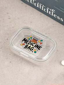 Hộp đựng thuốc chia ngăn cầm tay mini kín, hộp đựng thuốc trong suốt nhiều màu, phụ kiện sơ cứu du lịch và ngoài trời - Nhiều màu - Xem 17