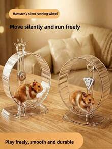 Hamster Wheel Silent With Bracket Design Wall-Mounted Gold Bear Hamster Habitat Decoration Toy - View 3