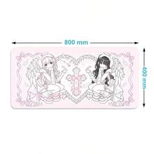 Pink Angel Anime Sexy Girls Y2K Anti-Slip Rubber Mouse Pad Kawaii Desk Mat Laptop Gaming Extended PC Gamer Cabinet Mousepad XXL Keyboard Rug Carpet - View 15