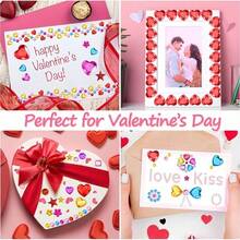 5pcs Set Acrylic Large Gem Stickers, Multicolor Self-Adhesive Rhinestone Stickers For DIY Creative Handmade Decoration - Multicolor - View 6