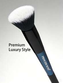 Princess Rose1 Professional Double-Head Foundation And Contour Brush. Premium Aluminum Tube Material, Soft Fiber Bristles. Suitable For All Skin Types. Compact And Elegant Dark Blue Design. Precise Blending, Long-Lasting Makeup Effect. - Royal Blue - View 3