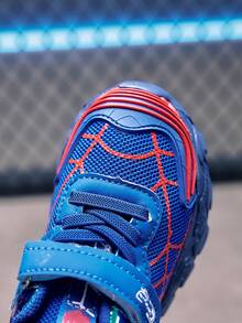 1 Pair Comfortable Fashion Lightweight Breathable Baby & Kids Sports Shoes With Easy-On/Off Strap Design, Suitable For Indoor/Outdoor All-Season Wear - Blue - View 6