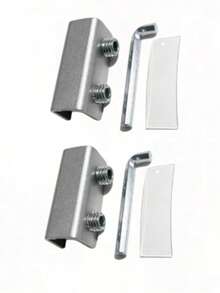 Sliding Window Limit Lock, Iron Window Stopper, Adjustable Anti-Fall Window Limit Lock With Key, Sliding Door And Window Rail Protection Limit Lock - A - View 12