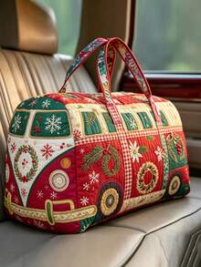 Dedoo Women's Quilted Duffle BagFloral Patchwork PrintCotton FabricTop ...