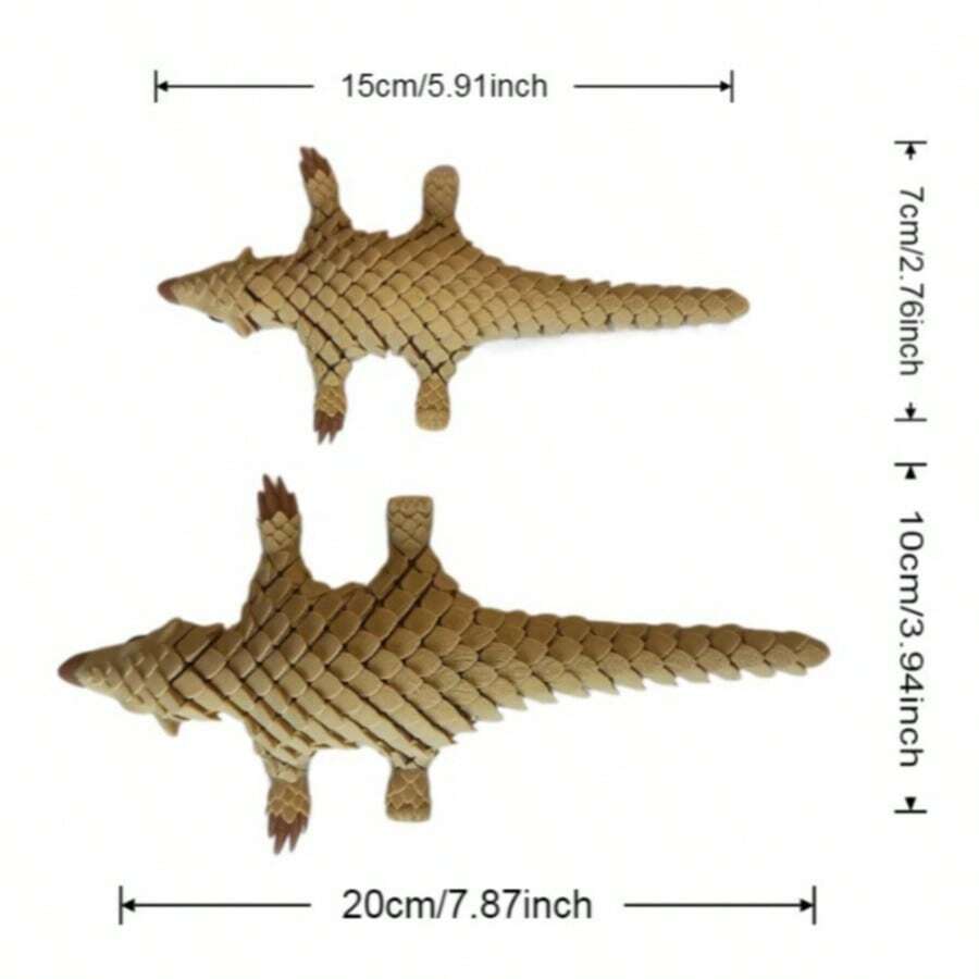 Pangolin Desktop Ornament, Flexible Pangolin Toy With Movable Joints, Realistic Pangolin Model, Desktop Display Decoration, Home Decor Collectible Gift, Gift For Boys, Perfect Gift