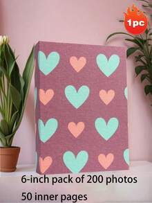 200/100 Pages Large Capacity Creative Photo Album, 6/8 Inch Fabric Surface, Suitable For Family, Fashion Wedding And Family Photo Memory Book, Living Room, Office Decoration, Mother's Day Spring Gift - Multicolor - View 23