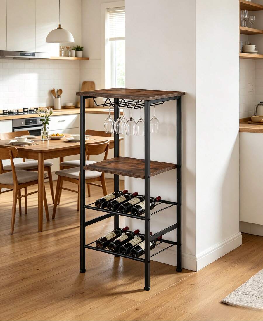 Freestanding Wine Racks & Cabinets - Brown - View 1