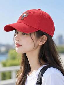 Puma Unisex Sports Cap FPF-ESS-Cap Red Vintage Sun Protection Baseball Cap 027088-01 - Red - Lake Green - View 4