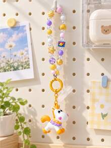 Miniso Toy Story Character Beaded Bag Charm Keychain With Colorful Bead Strap For Handbag Backpack Tote Purse, Birthday Christmas Gift - Style 1 - View 4