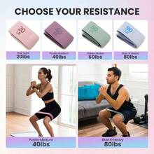 1pc Elastic Band, Non-Slip Stretch Band, Multiple Tension Levels Available, Suitable For Fitness, Yoga, Strength Training, Home And Outdoor Exercise, Unisex, Gym Accessory, Butt Lift Band, Arm And Leg Strength Training Resistance Band - Multicolor - View 4