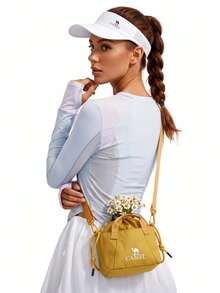 CAMEL CROWN Unisex Lightweight Crossbody Chest Bag, Casual One Shoulder Backpack, Suitable For Work And Outdoor Travel - Golden Yellow - View 1