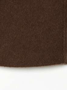 DEEKA Autumn/Winter New European & American Style Fashion Minimalist Loose Stand Collar Short Overcoat - Brown - View 9