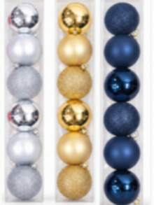 Christmas Ball Ornaments 6PCS Set, 8cm Hanging Baubles For Tree Garland Window Party Decor, 5 Colors - 8cm-6PCS - View 23