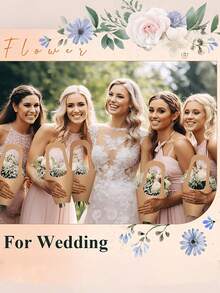 10Pcs Floral Kraft Paper Box Set,Gift Bags With Handles,Cone-Shaped Floral Bouquet Wrapping Bags For Wedding,Birthday,Party,Thanksgiving,Christmas - Brown - View 8