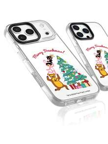 بطانية هاتف TPU ثنائي اللون مضاد للسقوط مرخص رسميًا من Paul Frank، مزين بنمط شجرة عيد الميلاد والدب والأرنب والقط والحروف، مناسب كهدية عطلة متوافق مع Apple 11 12 13 14 15 16 17 18 Pro/Pro Max/14 15 16 17 Plus، بطانية حماية للهاتف، هدايا العطلات، التنقل اليومي، أسلوب مضاد للسقوط جذاب للغاية - متعدد الألوان - مشاهدة 7