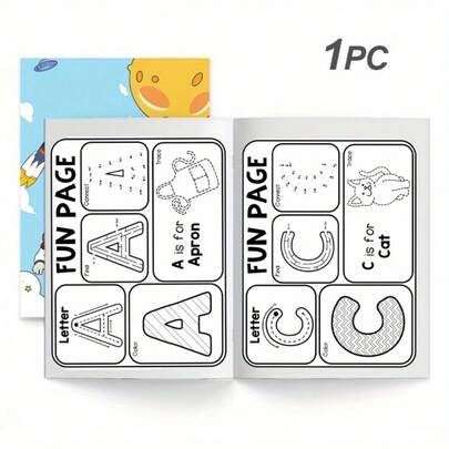 A-Z Alphabet Learning Activity, Letter Tracing, Connect The Dots, Coloring And Picture Vocabulary Games, Uppercase & Lowercase Letter Recognition, Fun English Pre-Writing And Handwriting Practice
