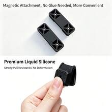 2/4 Magnetic Car Door Lock Cushions, Anti Fall Door Noise Reduction Shock Absorbers, Model Y Rubber Free Door Lock Protection Accessories - A229 - View 8