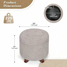 Storage Benches & Ottomans - Khaki - View 11