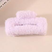 Light Purple + Sky Blue + Light Green + Pink 8.5cm Hair Claw Clip Polyester Fiber - Light Purple + Sky Blue + Light Green + Pink - View 3