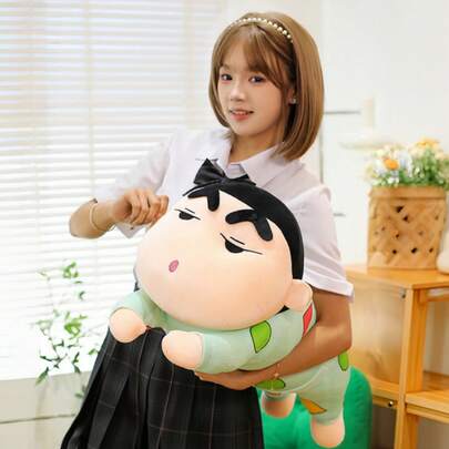 Crayon Shinchan Lying Body Pillow Plush Doll, Cute Anime Pajama Shinchan Stuffed Long Pillow, 45/55/65cm(17.72/21.65/25.59in), Soft Fluffy Plushie For Teens, Girls & Shinchan Fans, Bed Sleeping Hug Cushion, Home Sofa Decor & Birthday Gift