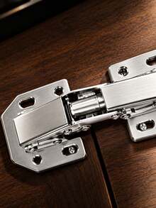 180 Degree Soft Close Frog Cabinet Hinges, Stainless Steel Surface Mount Concealed Hinges, 2pcs Furniture Hardware, Suitable For Kitchen Cabinets, Bathroom Vanity, Wardrobe And Closet Doors - Small - View 5
