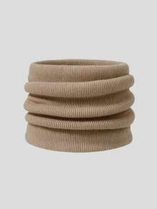1pc Unisex Winter New Solid Color Fleece Lined Neck Warmer Scarf, Cervical Protection Warm Scarf, High Neck Sweater Fake Collar Decorative Scarf - Multicolor - View 11