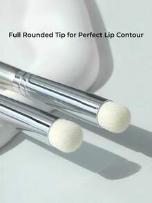 GUOXIAONIU Round Lip Brush, Full Rounded Tip For Bitten Lip Makeup, Soft Dense Bristles Lip Contour Blending Brush With Dust Cover - Rose Gold #384 - View 7