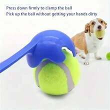 3PCS Tennis Ball Launcher 62cm Throws Ball Incredibly Far Scoops Ball From Ground - Random Color - View 9